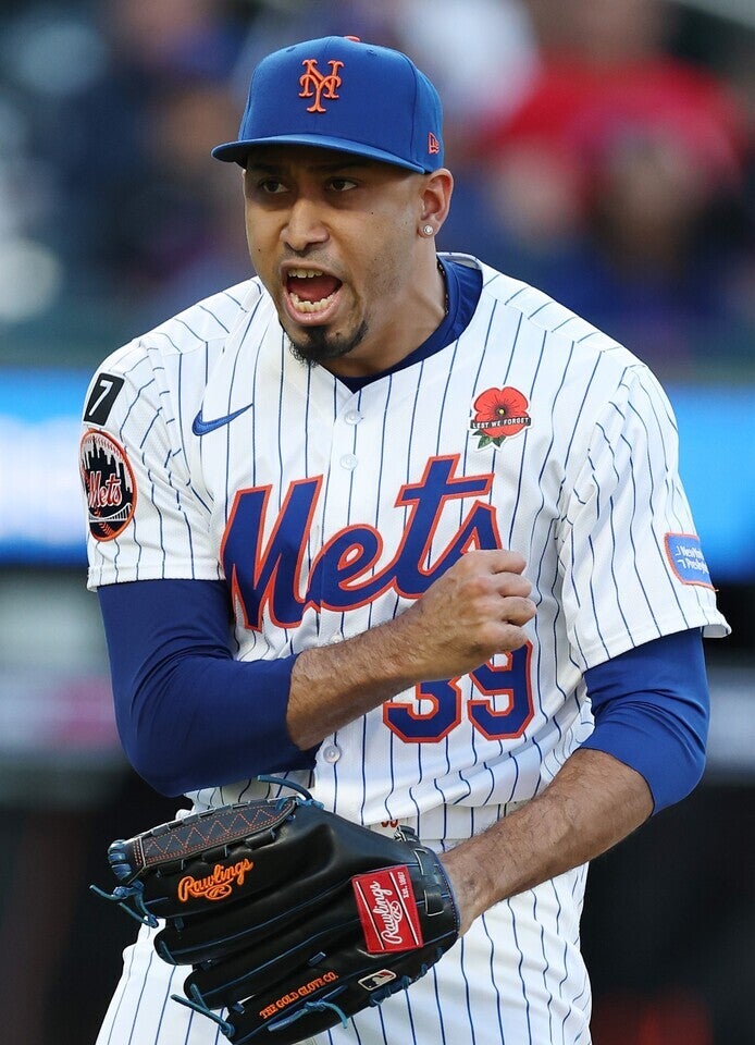 メッツの守護神ディアズ。ドジャース移籍が決定した。(C) Getty Imaegs