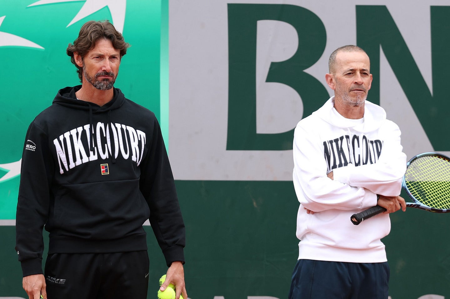 年間最優秀コーチ賞に輝いたフェレーロ氏（左）とロペス氏（右）が、アルカラスをさらなる高みへ導くと意欲を示した。（C）Getty images