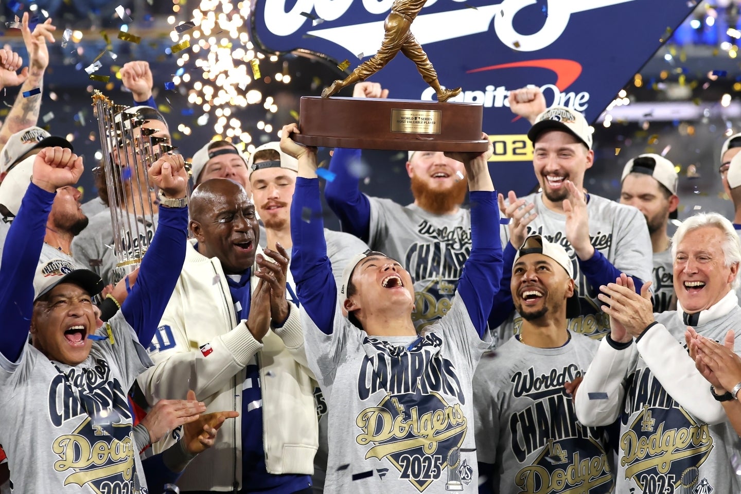 25年に２連覇を達成したドジャース。26年シーズンはV3を目指す。(C)Getty Images