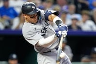 ヤンキースのキャプテンを務めるジャッジ。(C)Getty Images