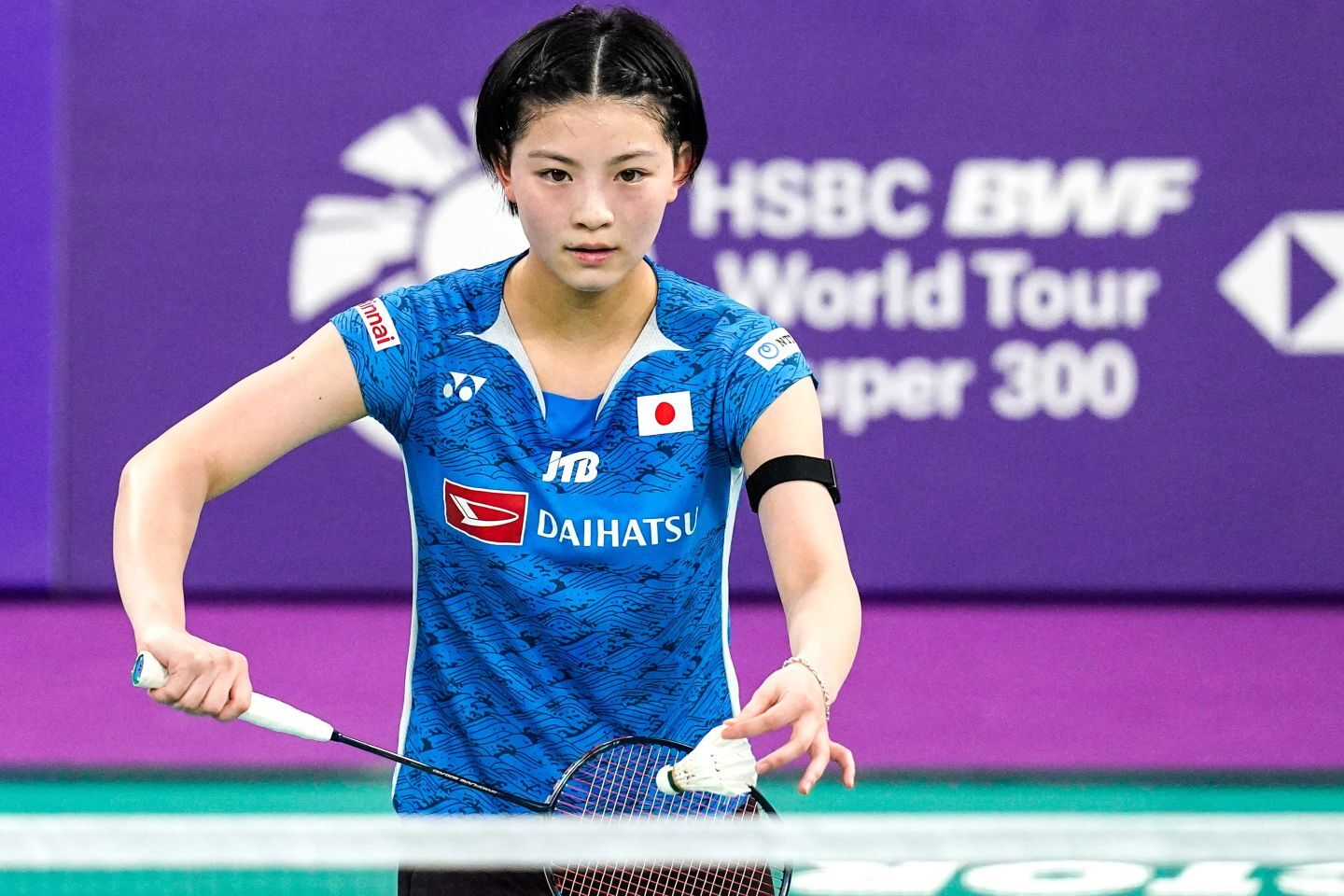 自身初のワールドツアーファイナルズに臨む宮崎。まずは熾烈な予選リーグ突破を狙う。(C)Getty Images