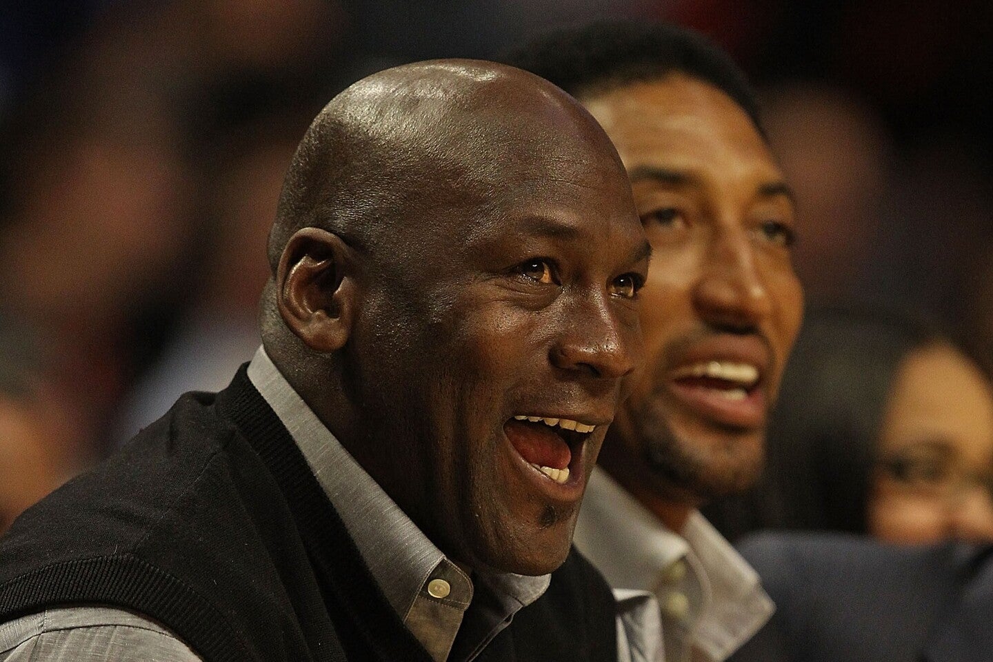 ブルズ黄金期を支えたジョーダン(左)とピッペン(右)。２人が再び顔を合わせる日は来るのか。(C)Getty Images