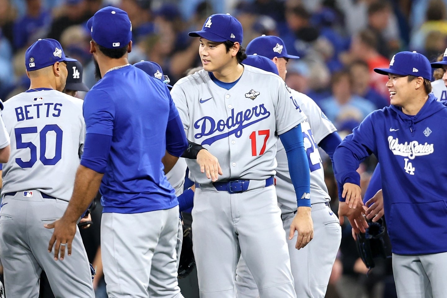 莫大な資金力を持つドジャースは近年、大谷翔平ら球界トップクラスの選手と次々と契約している。(C)Getty Images