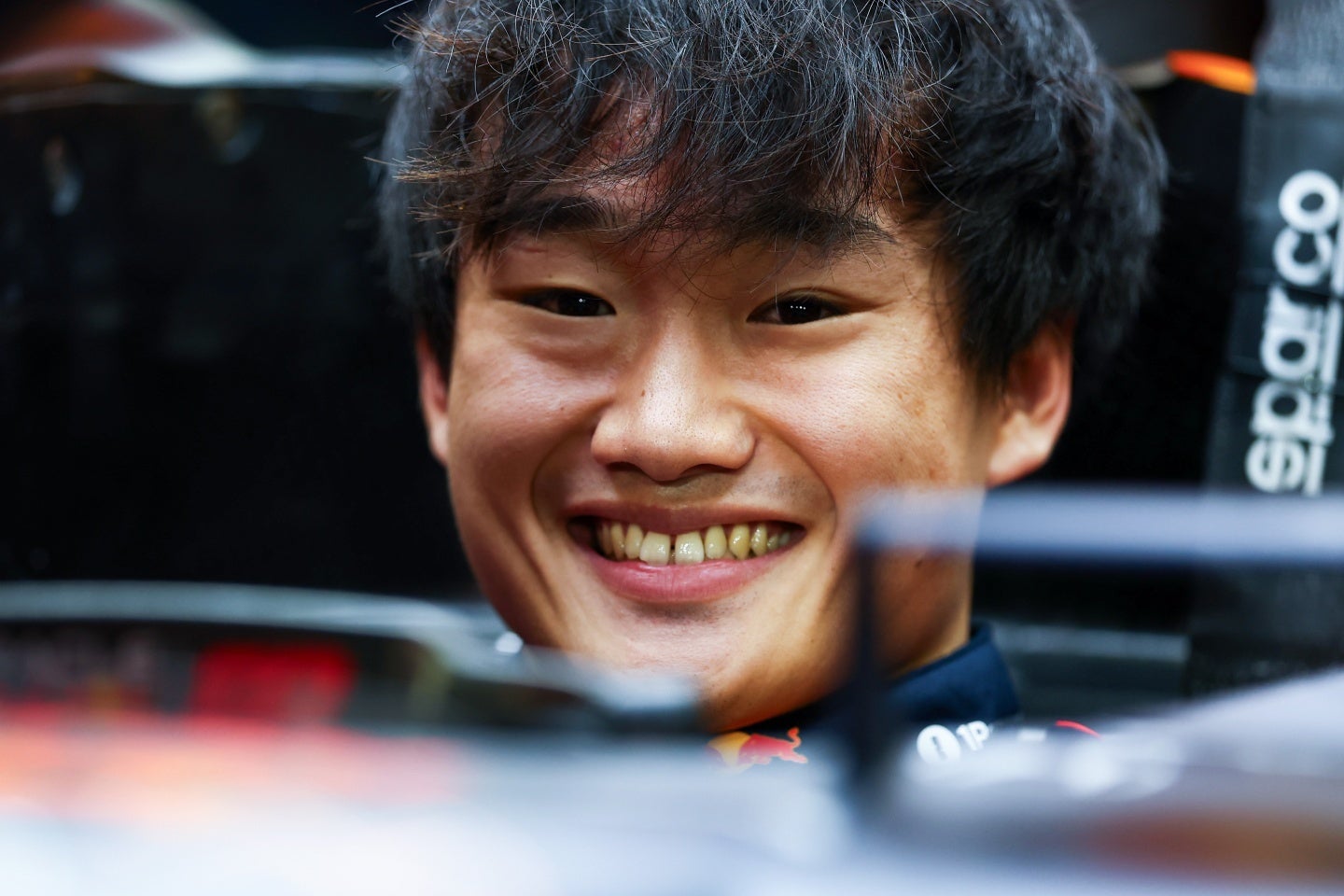 F1レッドブルの角田。来季はテスト兼リザーブドライバーへの降格が決まっている。(C) Getty Images