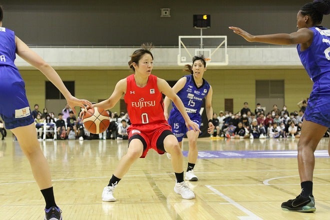 富士通レッドウェーブで奮闘する山田葵。今後の成長も楽しみだ。取材・文●高澤真輝