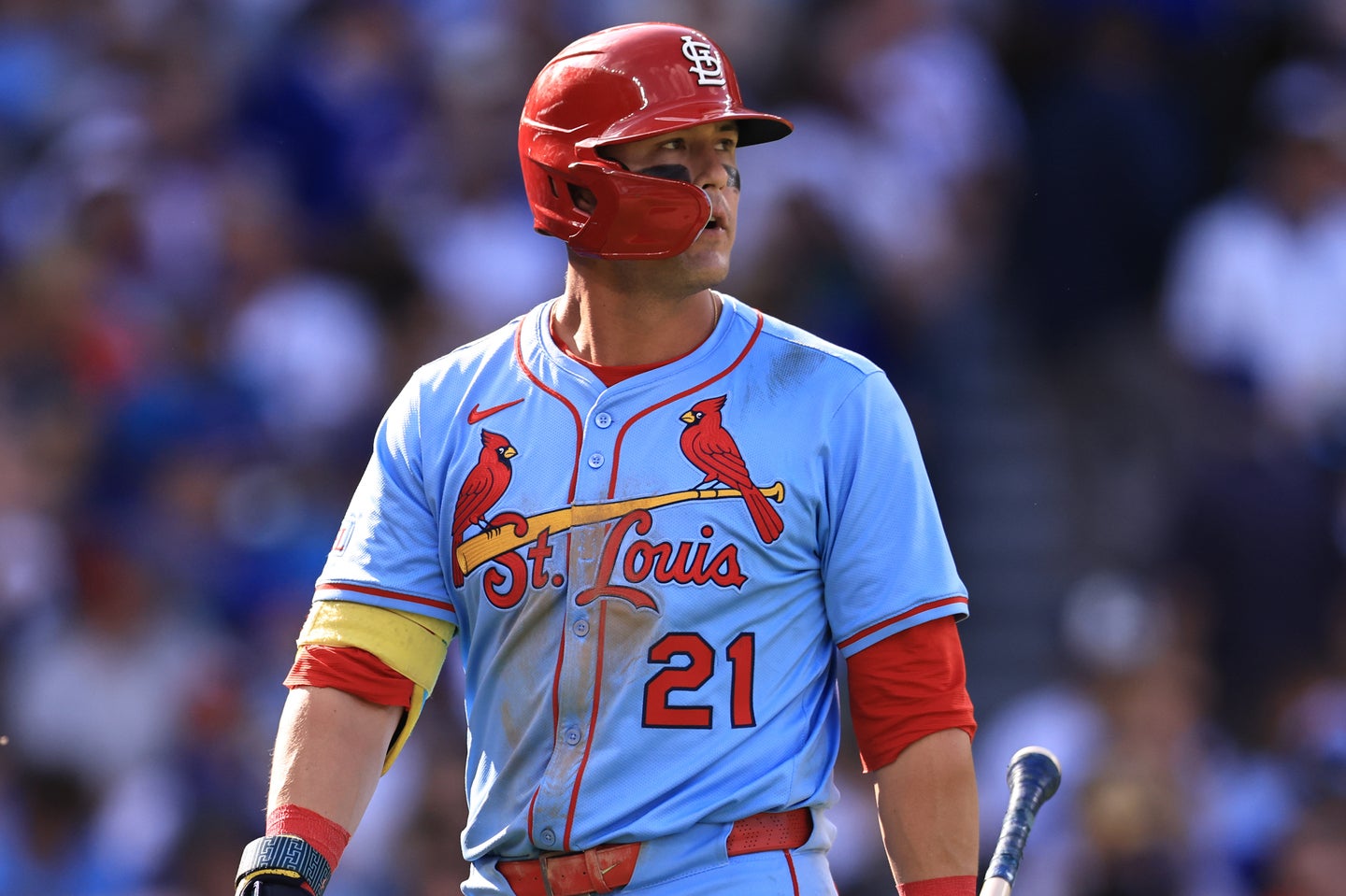 ドジャース移籍の噂が挙がっているヌートバー。(C)Getty Images