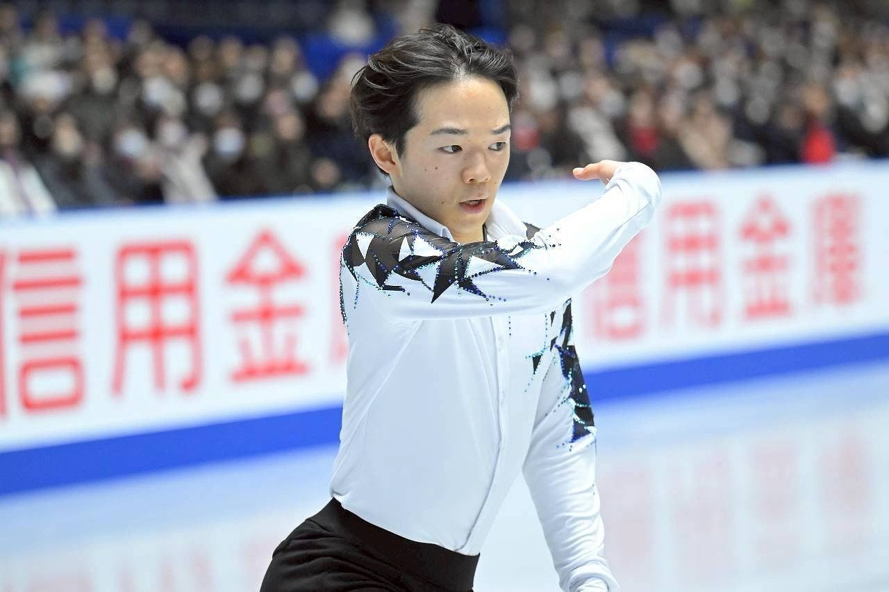 SP首位で全日本連覇へ大きく前進した鍵山。写真：金子拓弥（THE DIGEST写真部）