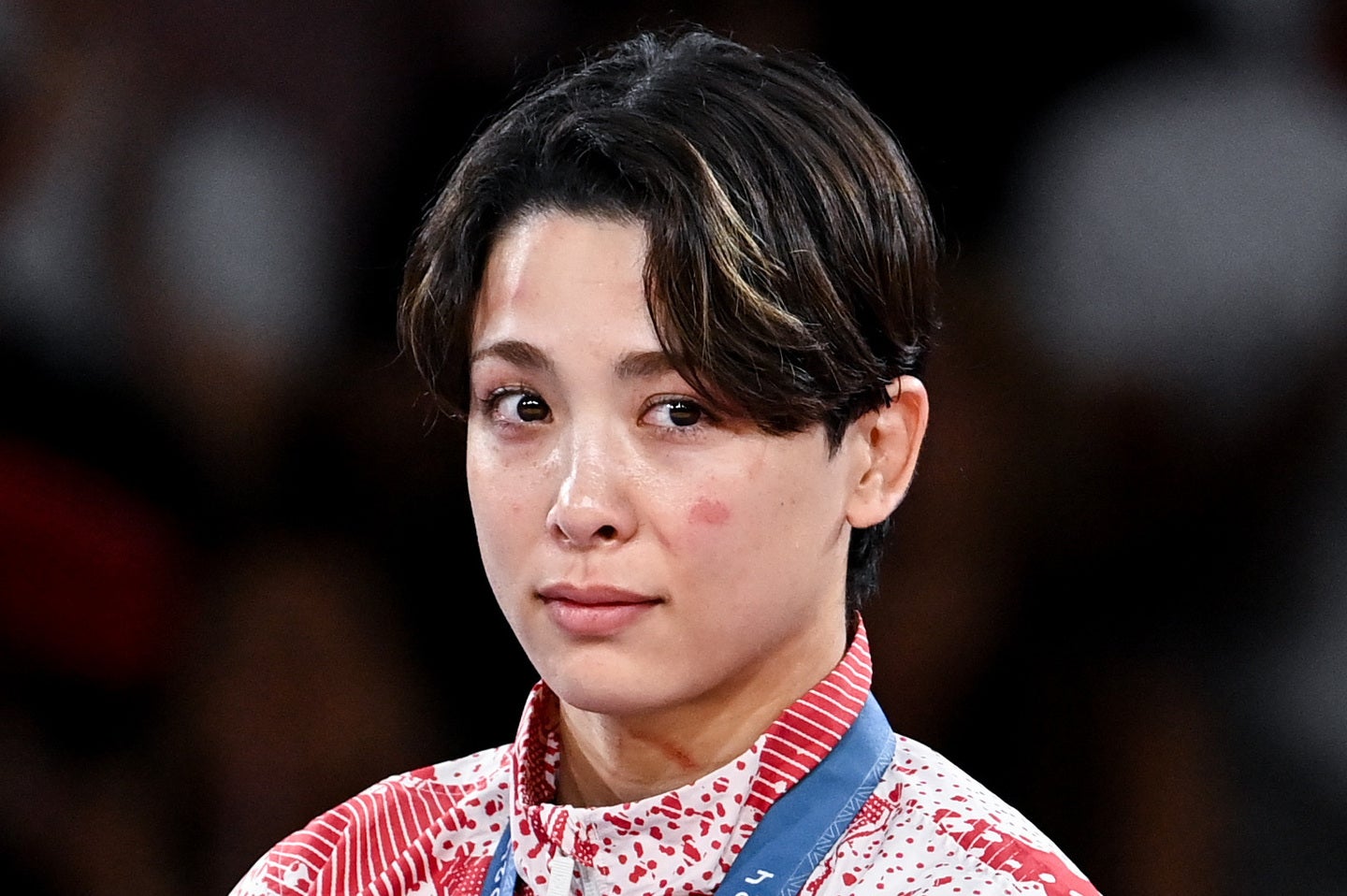 五輪金メダリストの出口クリスタが普段と違った雰囲気を自身の投稿にアップした。(C)Getty Images