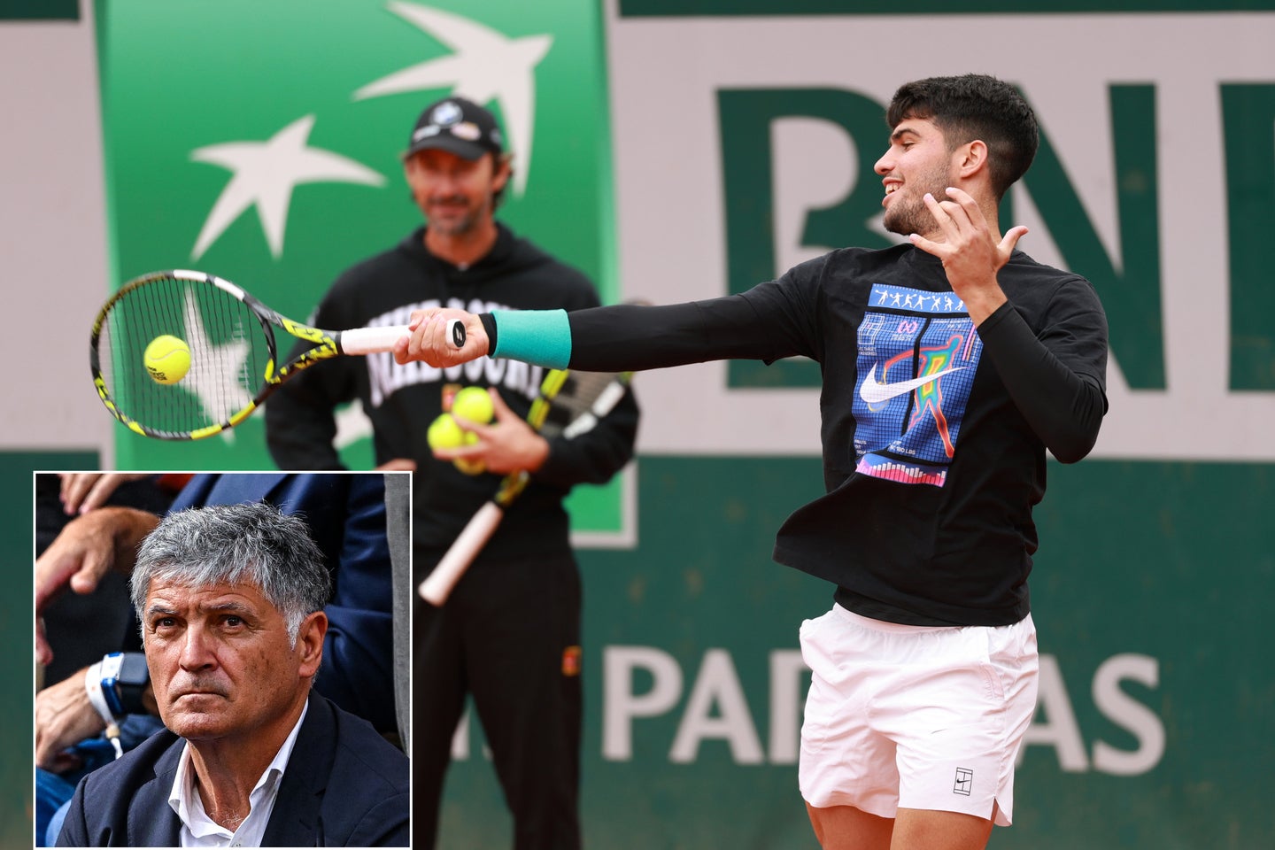 アルカラスとフェレーロ氏のコーチ契約解消について、ナダルの叔父で元コーチのトニ氏（左下）が興味深い見解を示した。(C)Getty Images