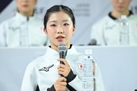 五輪代表決定会見での中井。写真：金子拓弥（THE DIGEST写真部）