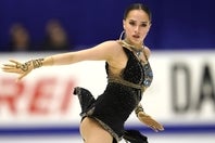 16歳当時のザギトワ（写真）。あれから７年が経ち、すっかり大人の女性へと進化を遂げた。(C)AFLO