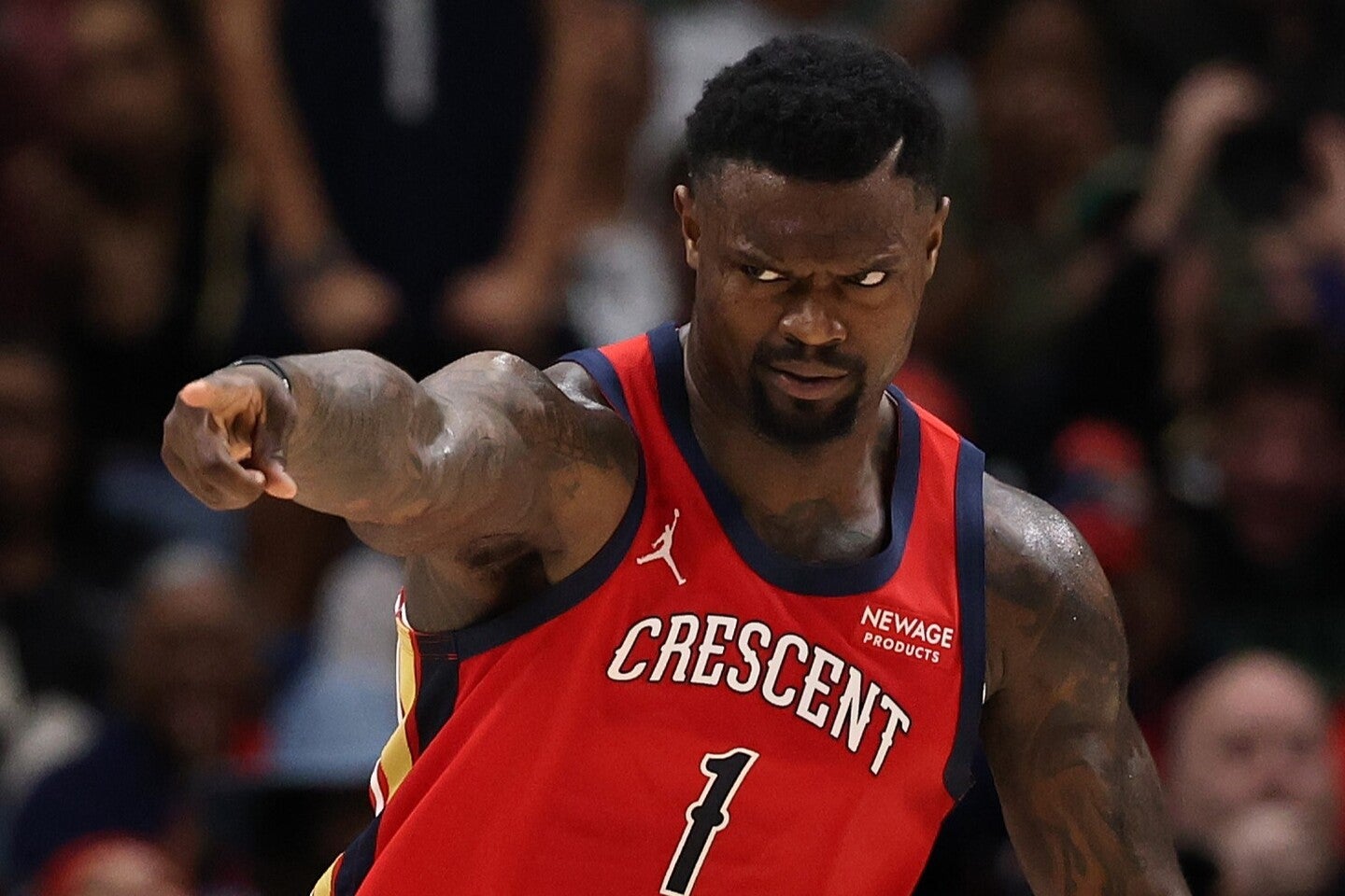 ベンチスタートで暴れ回るザイオンを指揮官が称賛した。(C)Getty Images