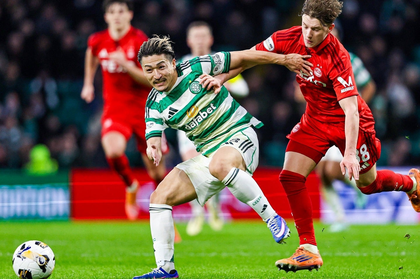 先制ゴールをアシストした前田。(C)Getty Images