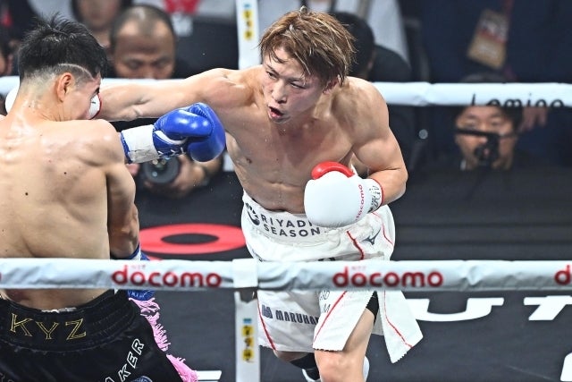 27日に４団体統一防衛戦に臨む井上。27日に４団体統一防衛戦に臨む井上。具志堅氏も多くの下馬評同様に優位だと見立てる。写真：金子拓弥（THE DIGEST写真部）