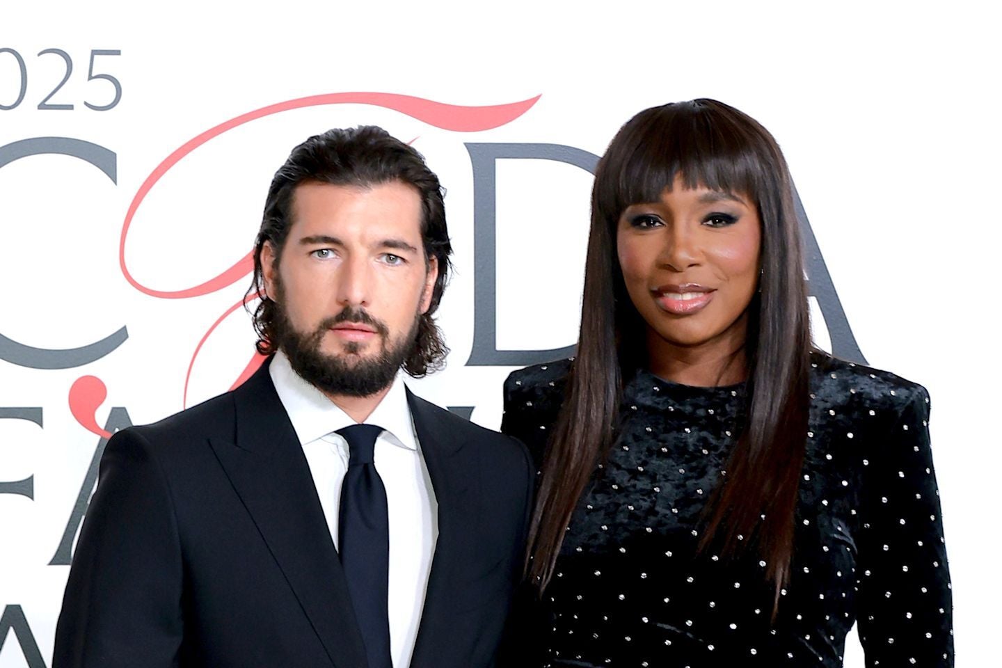 ６カ月の交際期間を経てイタリア人俳優アンドレア・プレティ氏（左）と結婚した元世界１位のビーナス・ウィリアムズ（右）。挙式は５日間にわたり盛大に行なわれたという。(C)Getty Images