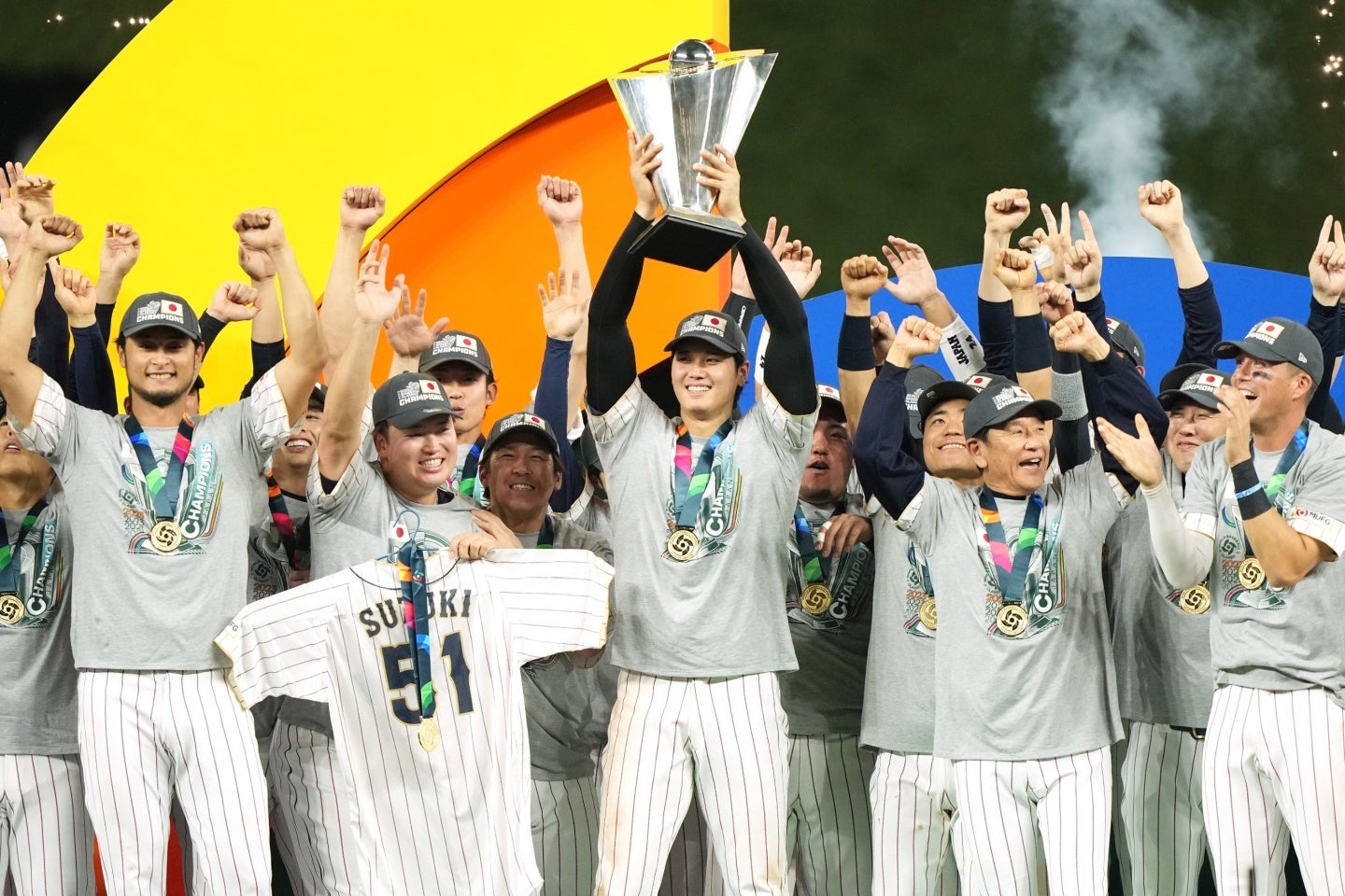 前回のWBCで優勝した日本。(C) Getty Images