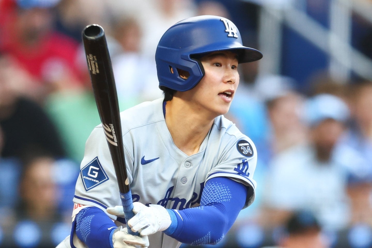 メジャー１年目のシーズンを「100点満点中30点」と振り返ったキム・ヘソン。(C)Getty Images