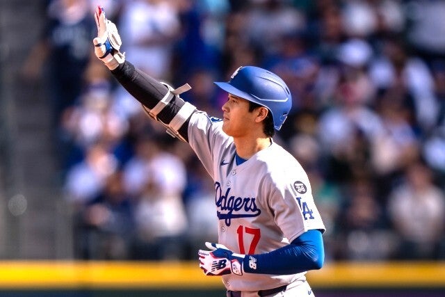 25年は投打二刀流でドジャース初の２年連続世界一に貢献した大谷。(C)Getty Images