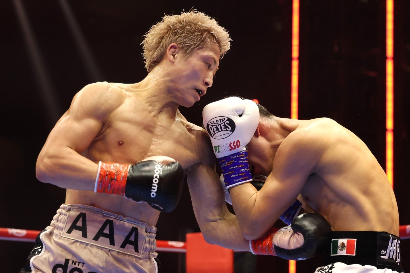 ピカソに判定勝ちの井上が６度目の王座防衛に成功。(C)Getty Images