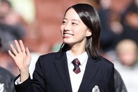 第104回全国高校サッカー選手権大会21代目応援マネージャーの池端杏慈さん。写真：永島裕基（THE DIGEST写真部）
