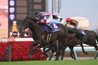 ７番人気のロブチェンが２歳王者に輝いた。写真：産経新聞社