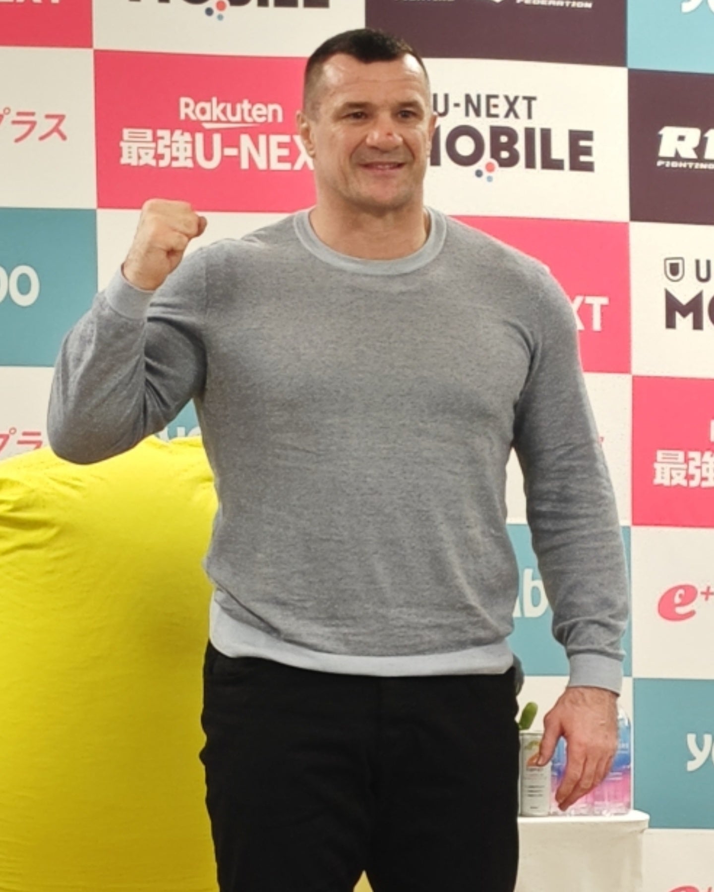 RIZIN10周年のイベントに、かつてPRIDEで活躍したミルコ・クロコップが来場した。(C)THE DIGEST