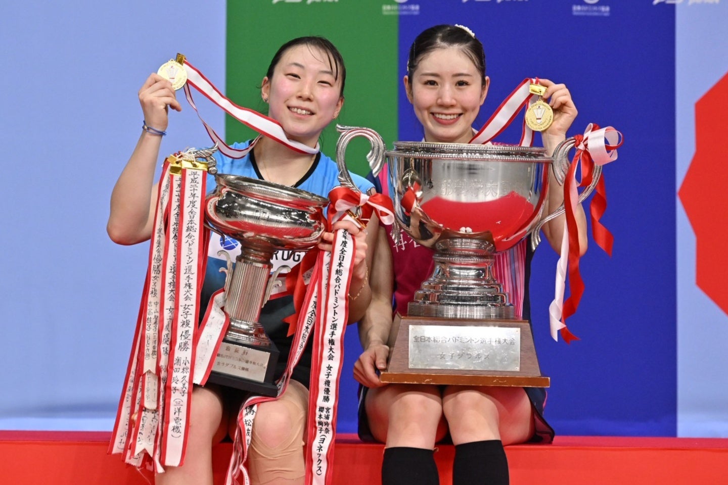 全日本総合で優勝を成し遂げたシダガシ。志田（右）は大会後にSNSを更新した。写真：鈴木颯太朗