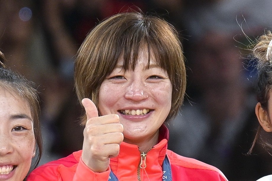 髙木との２ショット写真を公開した角田。(C)Getty Images