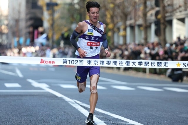 100％の状態ではなかったものの、10区で区間記録を更新した佐藤。写真：滝川敏之