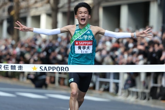 初の箱根は10区を走った折田。アンカーで好走した。写真：滝川敏之