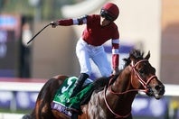 日本馬初のBCクラシックを初制覇したフォーエバーヤング。(C)Getty Images