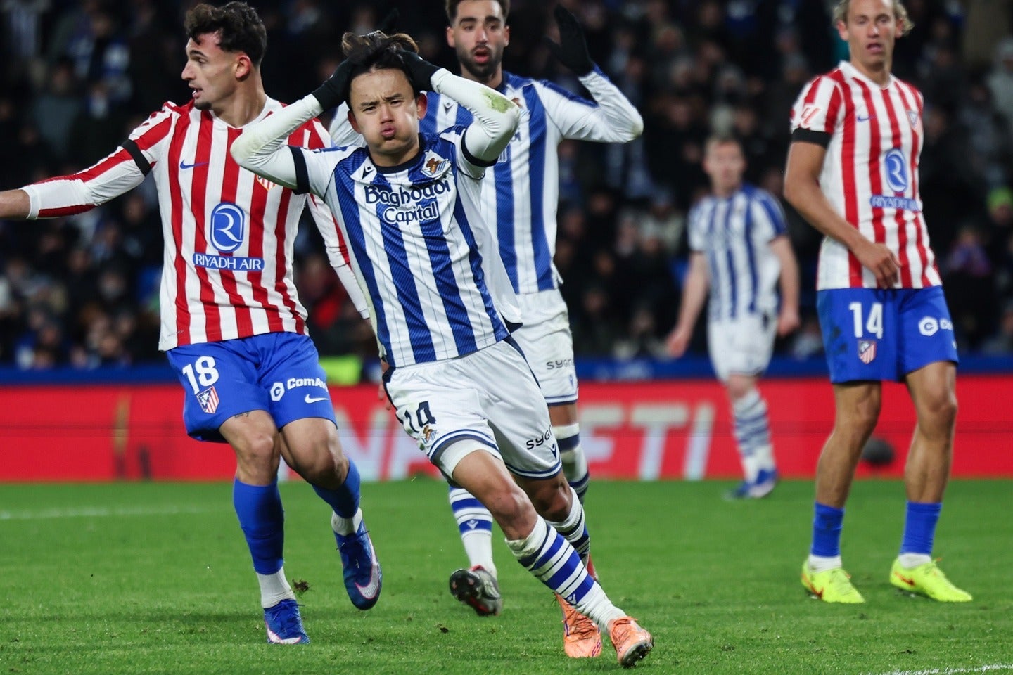 アトレティコ戦の久保は絶好調！チームに貴重な勝点１をもたらした。(C)Getty Images