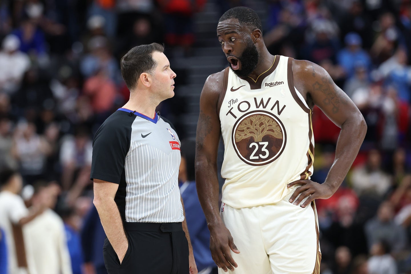 グリーンがNBAレフェリーの現状について問題提起した。(C)Getty Images