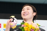 競泳の池江。晴れ着姿をSNSに投稿した。(C)THE DIGEST