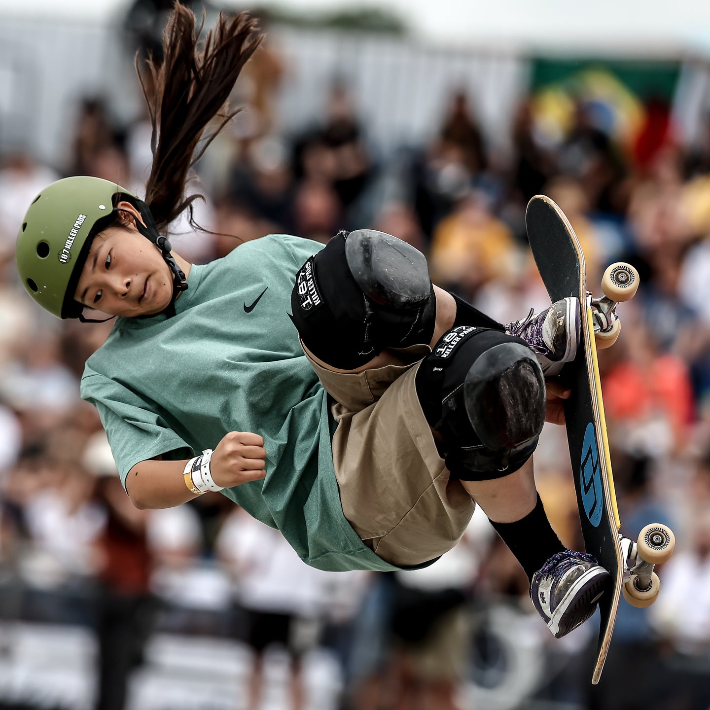 名誉ある賞を授与されたスケートボード界期待の新星・長谷川瑞穂。(C)Getty Images