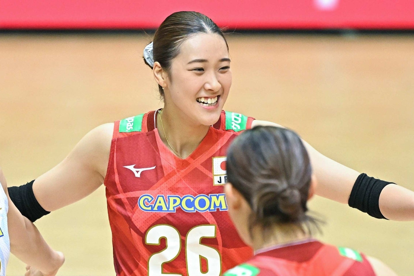 イタリアのヴェロ・バレー・ミラノへの移籍の噂が浮上した佐藤淑乃。写真：金子拓弥（THE DIGEST写真部）