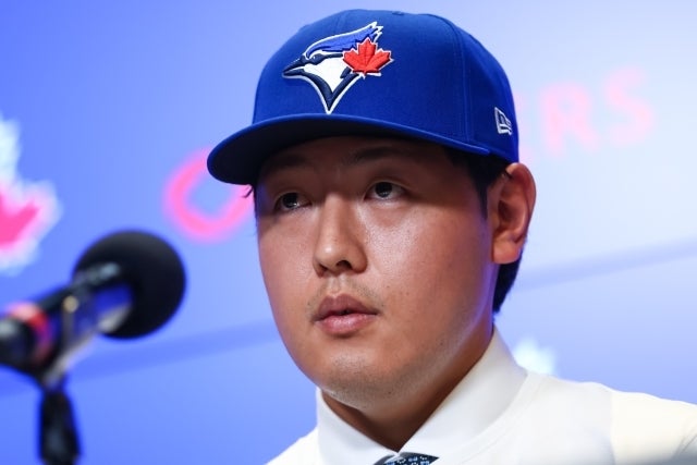 岡本はブルージェイズと４年総額6000万ドル（約94億円）の契約を結んだ。(C)Getty Images