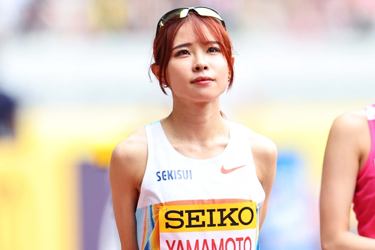 東京世界陸上に出場した山本有真。大好きなアニメ作品への思いをSNSに綴った。写真：梅月智史（THE DIGEST写真部）