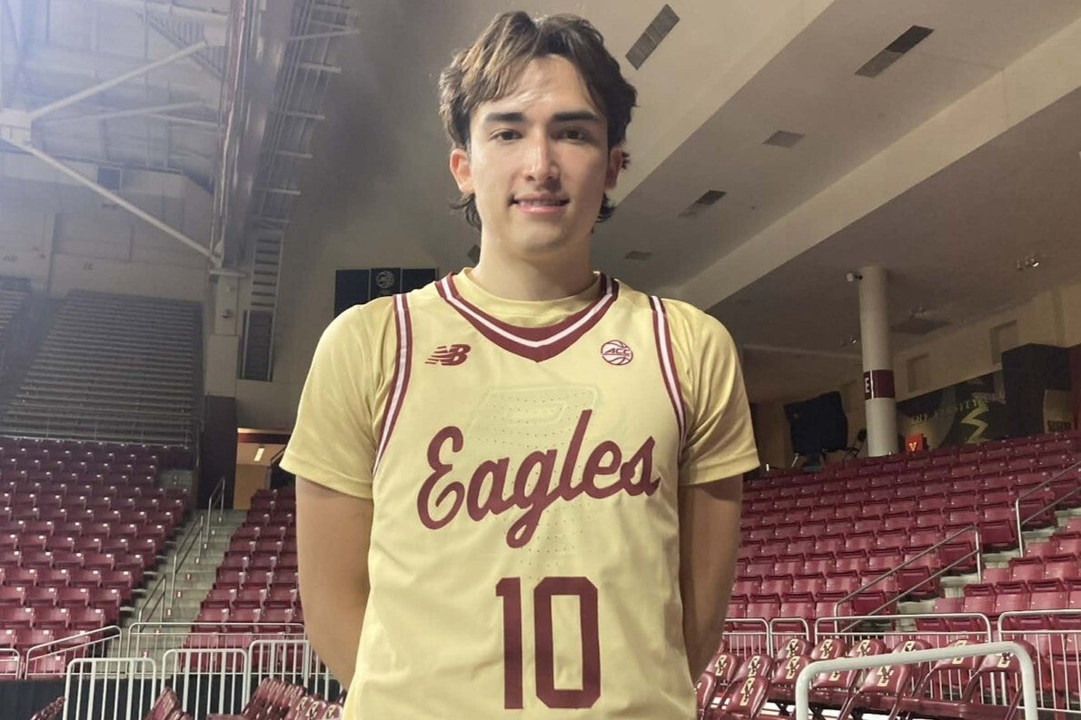 ボストン・カレッジで先発に定着しつつあるテーブス流河。NCAAの舞台で日々貴重な経験を積んでいる。写真：杉浦大介