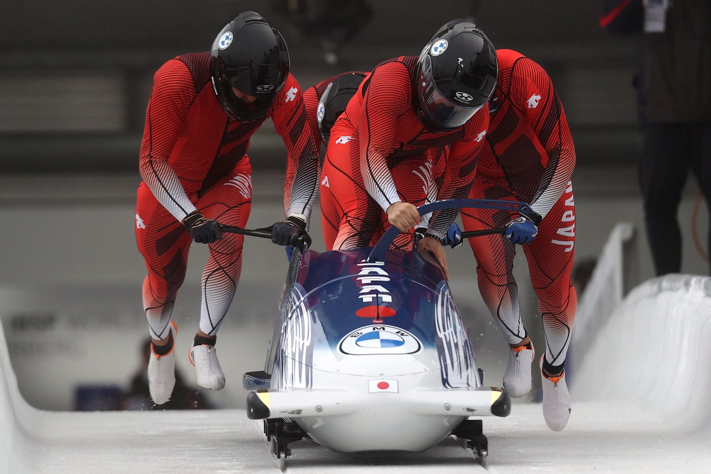 連盟の不手際でミラノ五輪出場の可能性が消えた男子ボブスレー日本代表。（写真は2021年）(C)Getty Images
