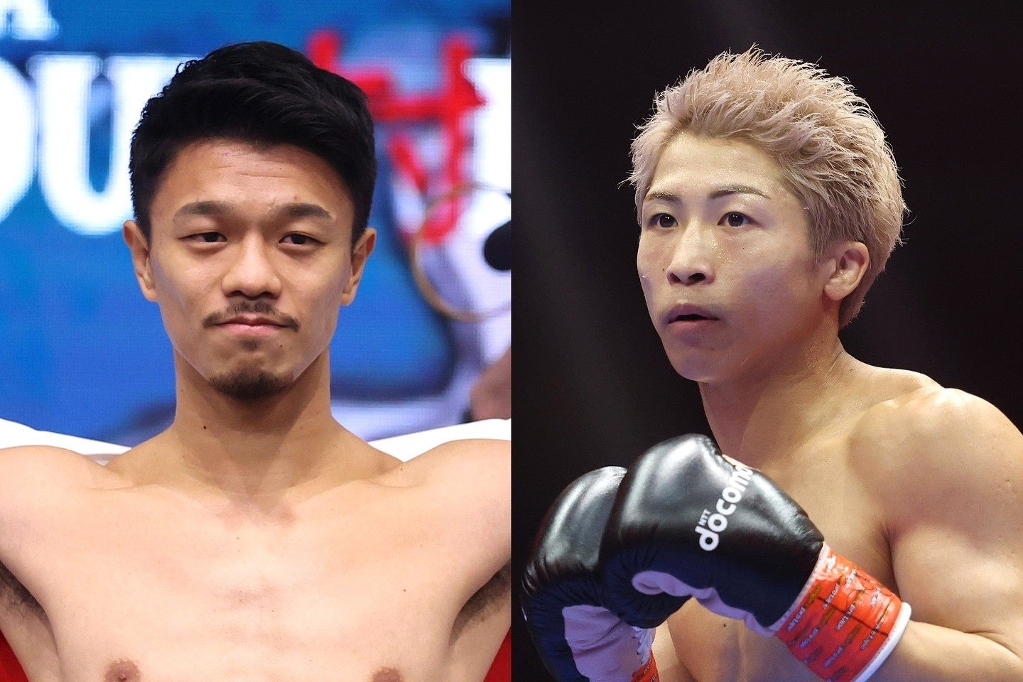 ここまでプロキャリア無敗の中谷（左）と井上（右）。(C) Getty Images