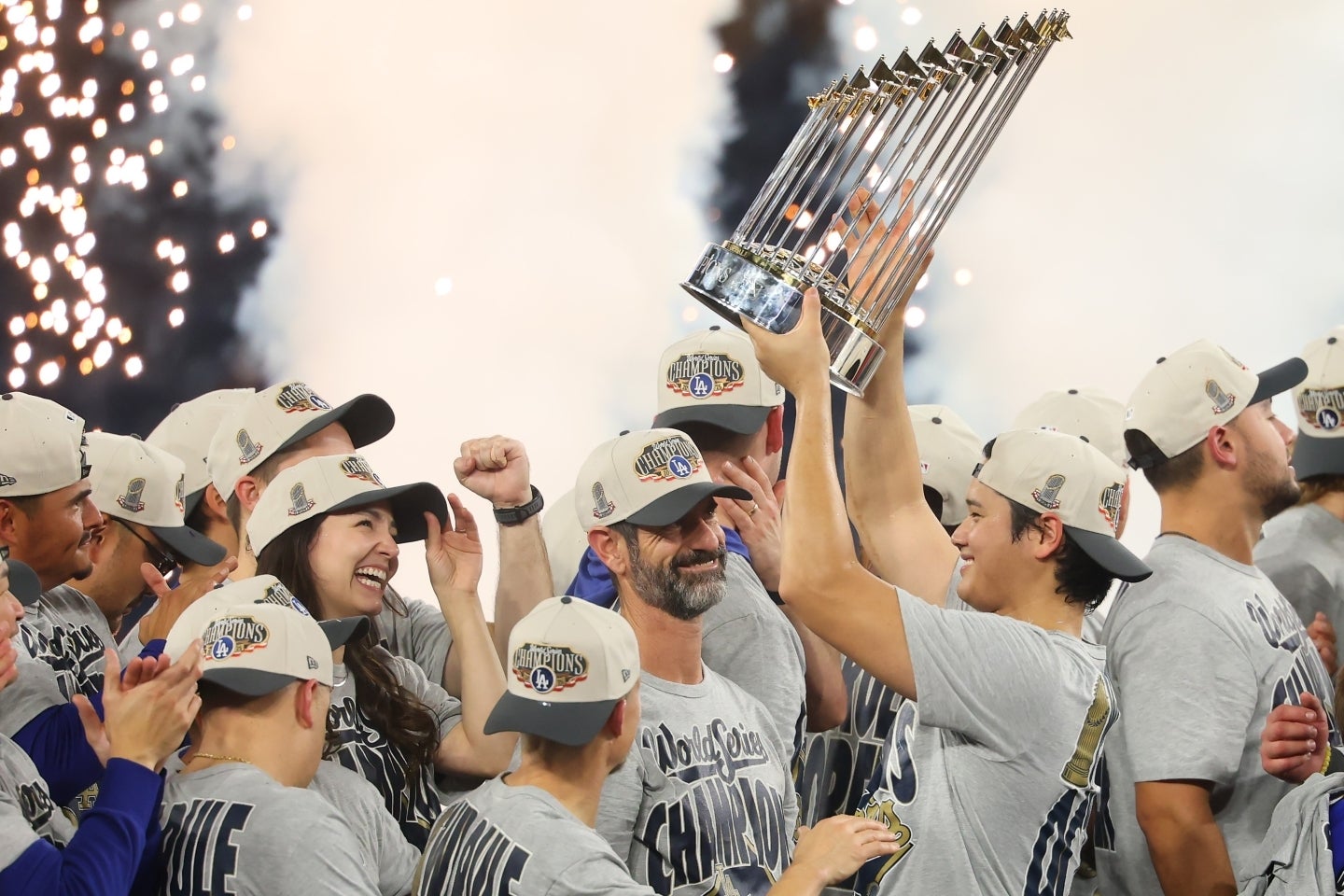 ワールドシリーズ２連覇中のドジャースに、３連覇の期待がかかっている。(C)Getty Images