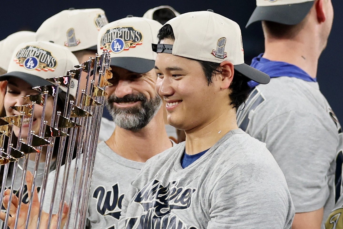 大谷翔平らを擁し、ワールドシリーズを連覇したドジャース。米メディアによる「オフの勝者」に選ばれた。(C)Getty Images