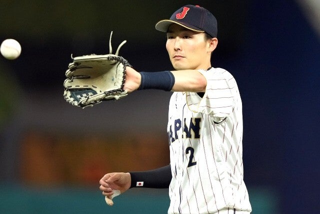 前回大会では好守で優勝に貢献した源田。(C)Getty Images