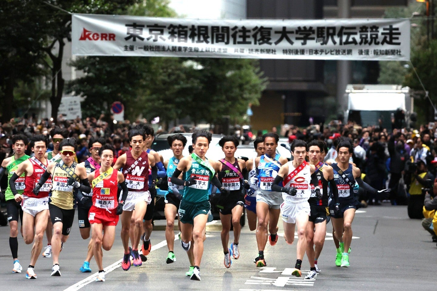 箱根駅伝で激走を繰り広げたランナーが全国男子駅伝で再会した。写真：滝川敏之