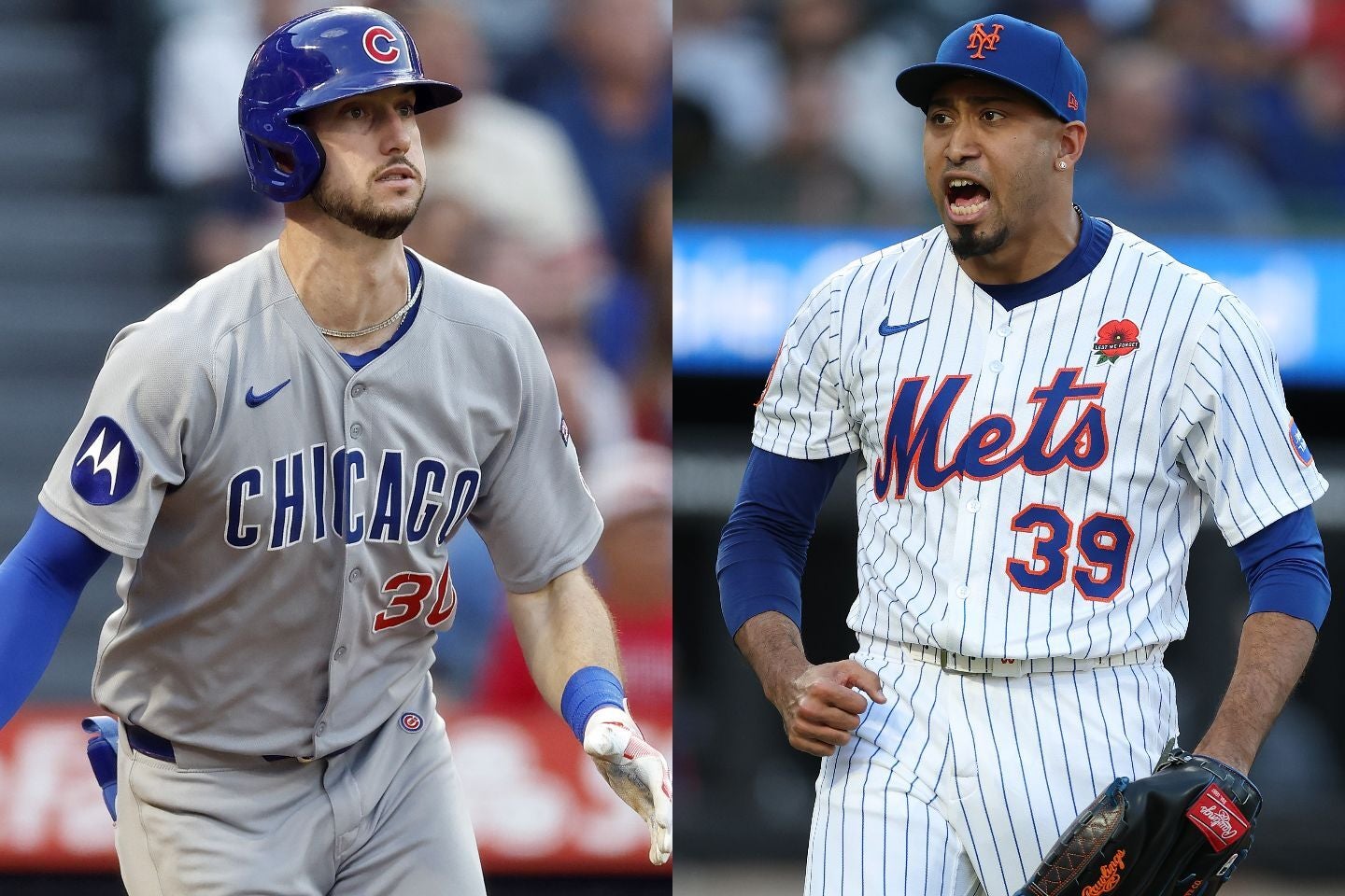 FAでドジャースに移籍したタッカー（左）、ディアス（右）。(C)Getty Images