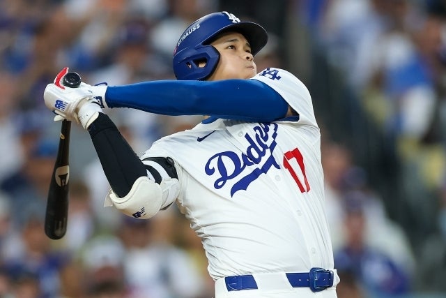 ドジャースに加入してからの２年間で、さまざまな偉業を成し遂げた大谷。(C)Getty Images