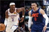 SGA(左)とウエストブルック(右)、サンダーの新旧エースの共通点とは？(C)Getty Images