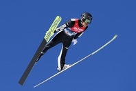 ６大会目の五輪出場が決まった渡部。(C)Getty Images