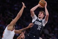 フラッグは高校時代からプレー経験のある聖地MSGで、堂々のプレーを披露した。(C)Getty Images